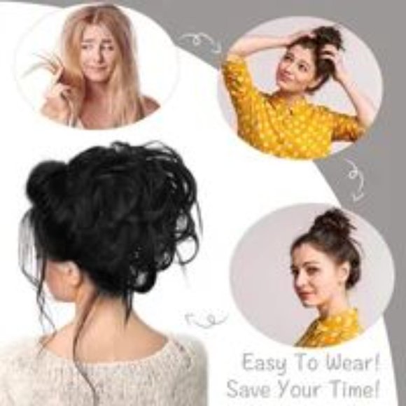 MORICA 5 Pieces Messy Hair Bun Extensions